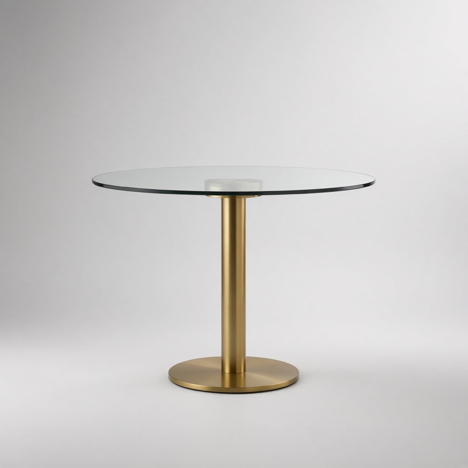 Round Glass Dining Table