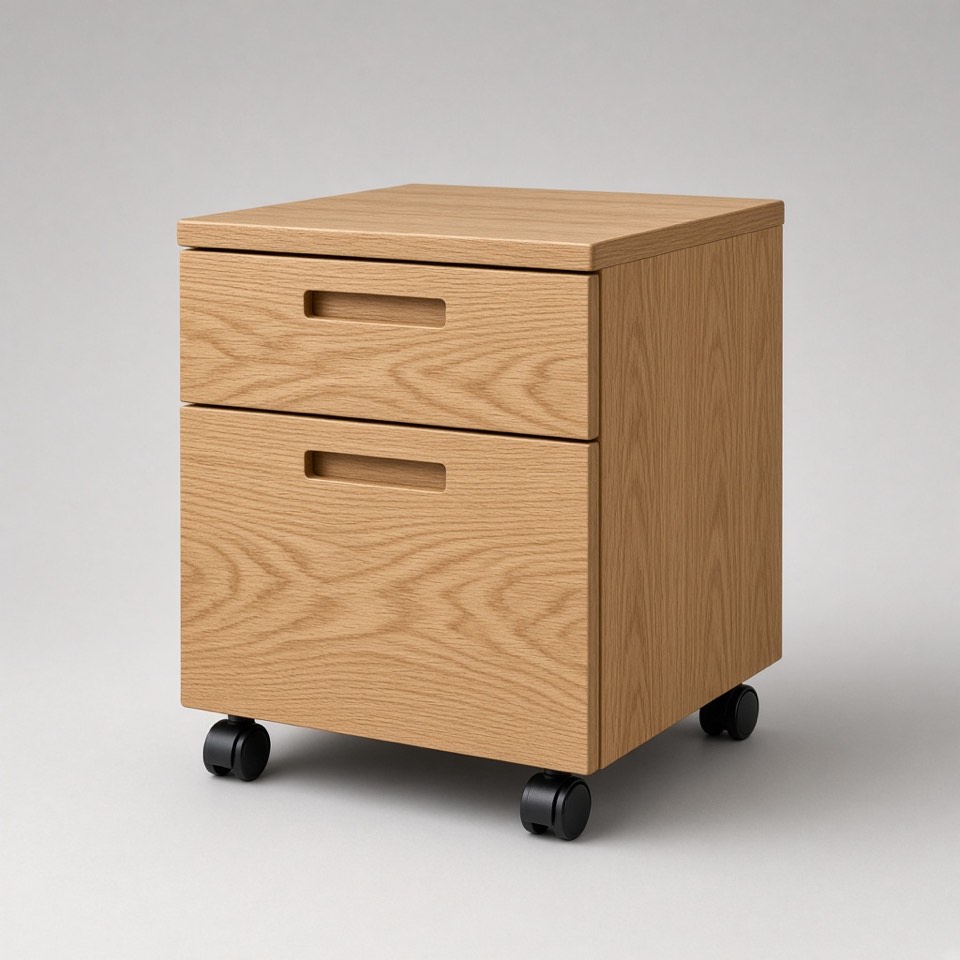 Wood File Pedestal