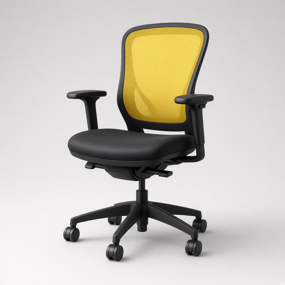 Yellow Mesh Executive Chair